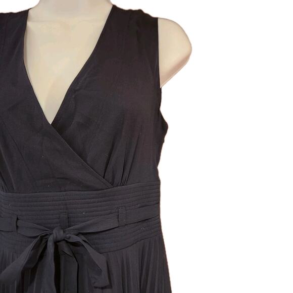 Leifsdottir Navy Pleated Xs Sz 2 Dress For Easter Spring - Picture 2 of 4